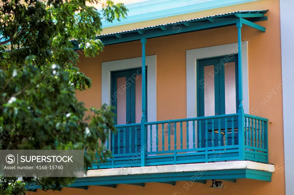 Puerto Rico, Old San Juan, Colonial Architecture, Balcony