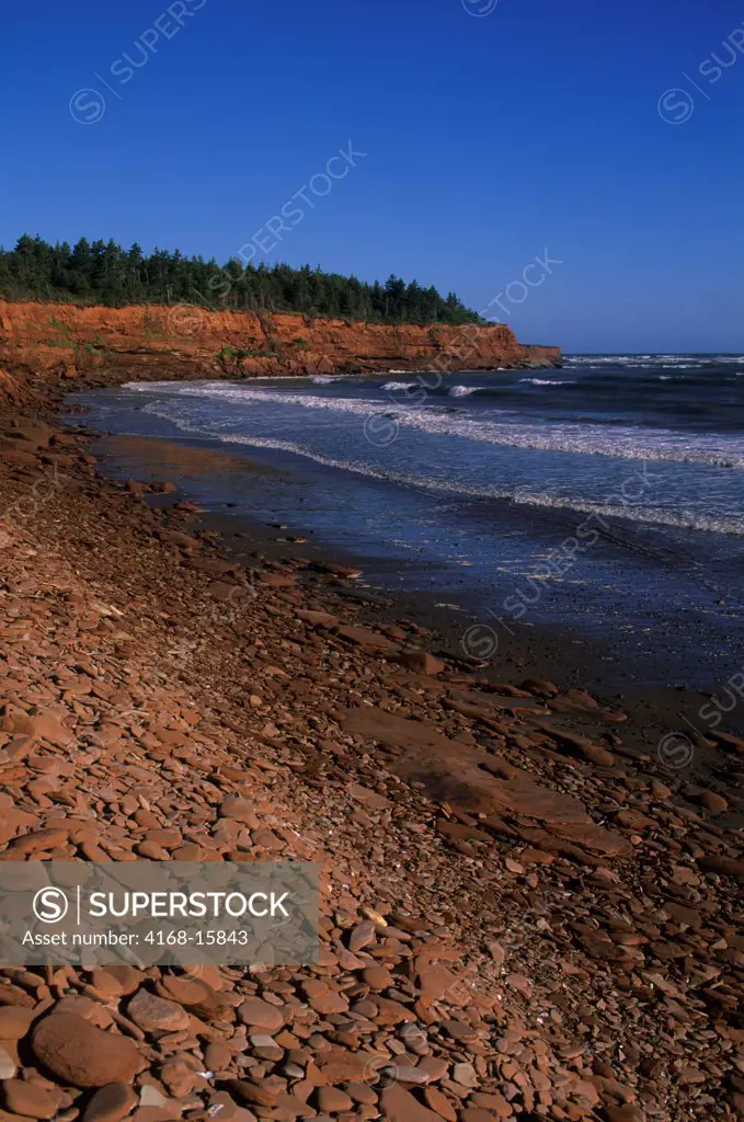 Canada, Prince Edward Island National Park, Beach, Cliff (Red Soil)