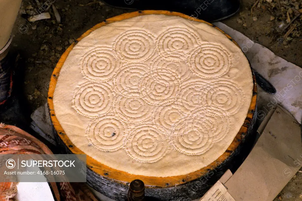 Uzbekistan, Khiva, Old Town, Bread Baking, Dough