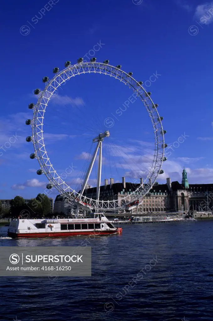 Great Britain, London, River Thames, 'Eye Of London', Ferris Wheel, London Aquarium