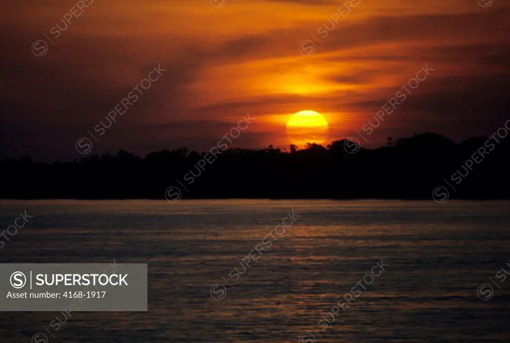 AMAZON RIVER, SUNSET