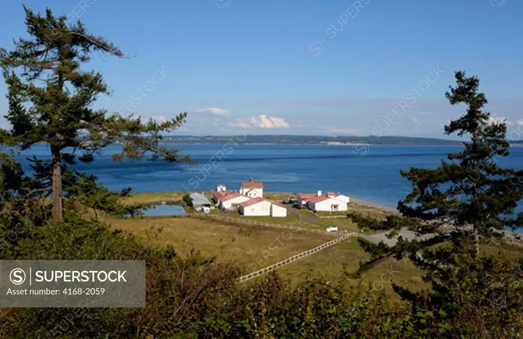 Usa, Washington State, Near Port Townsend, Marrowstone Island, Fort Flagler State Park, View Of Marrowstone Point