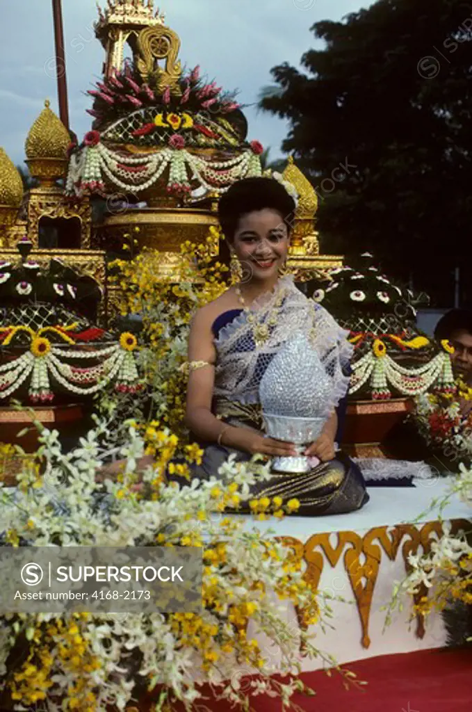 Thailand, Ayuthaya, Loy Krathong Daytime Parade, With Beauty Queen