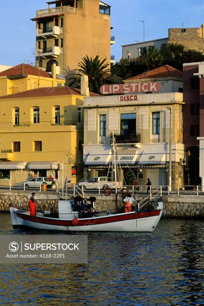 Greece, Crete, Agios Nikolaos, Port Scene