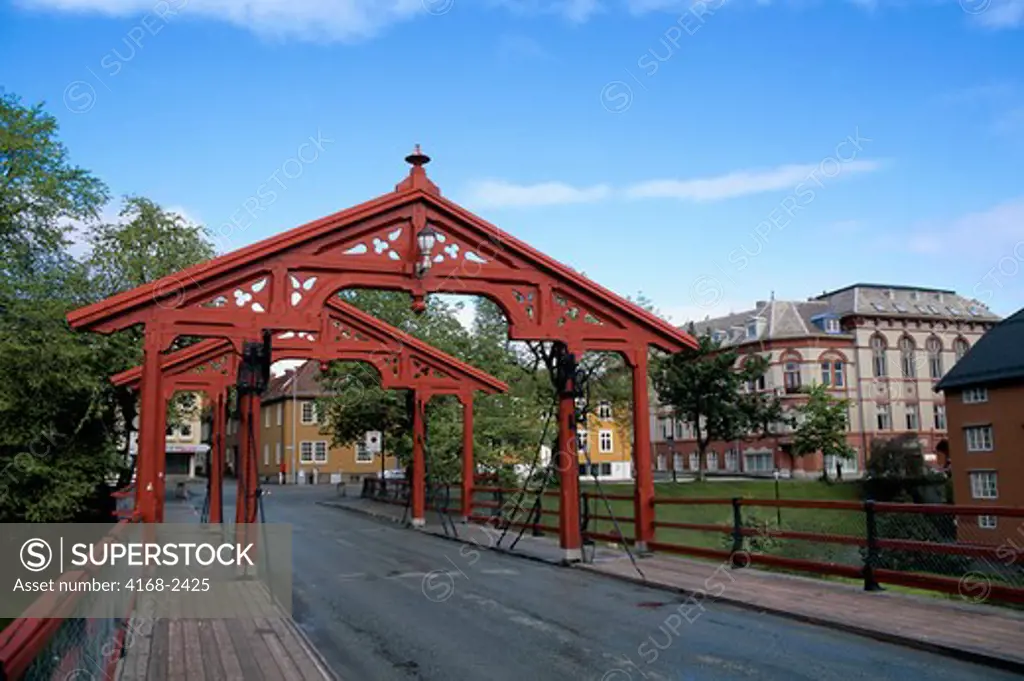 Norway, Trondheim, Gamle Bybro Old Town Bridge, 1861