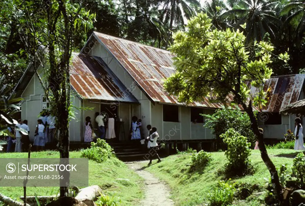 Solomon Islands, Treasury Island, Falamai Village, Church