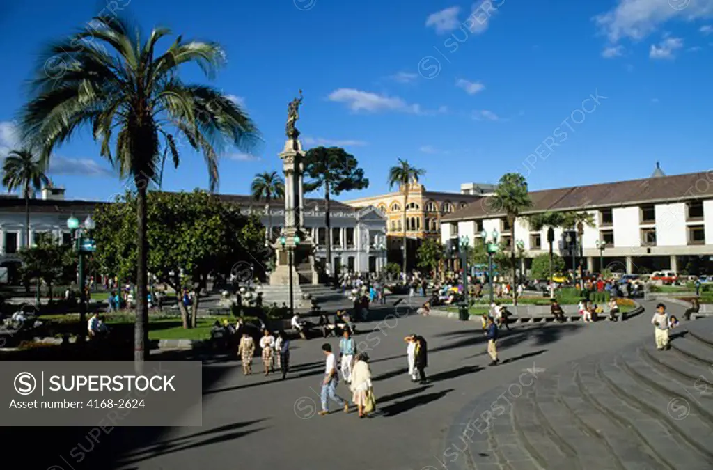 Ecuador, Quito, Old City, Plaza Grande, Spanish Colonial Architecture