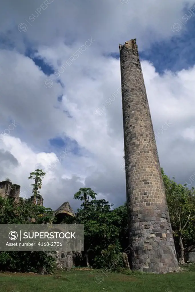 St. Kitts, Remains Of Old Sugar Mill