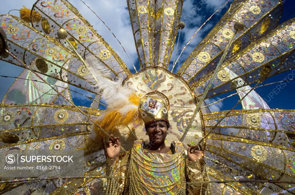 Trinidad, Port Of Spain, Carnival, Parade, Woman With Costume
