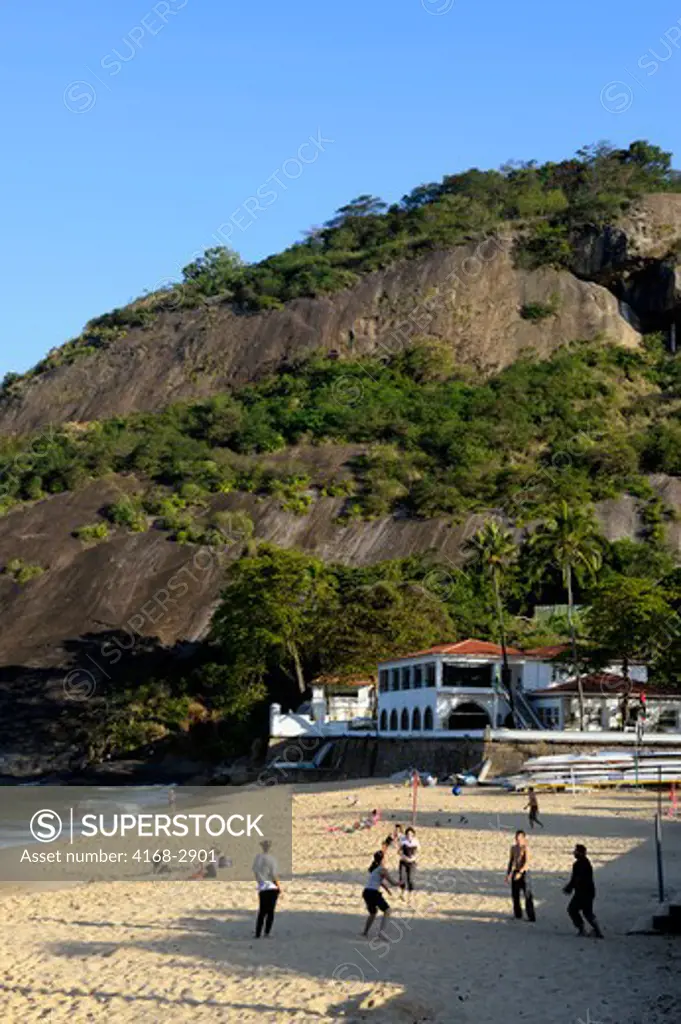 Brazil, Rio De Janeiro, Vermelha Beach, View Of Military Club