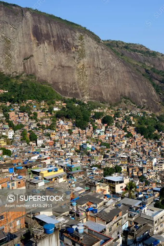 Brazil, Rio De Janeiro, Rocinha Favela, Overview Of Favela