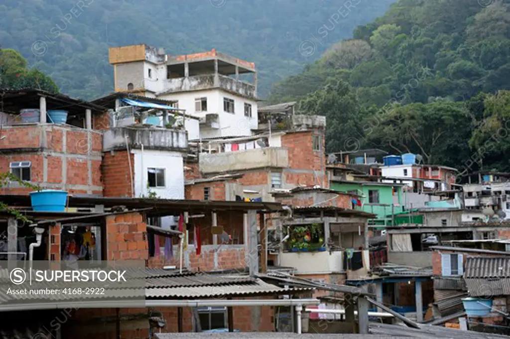 Brazil, Rio De Janeiro, Vila Canoas  Favela Scene