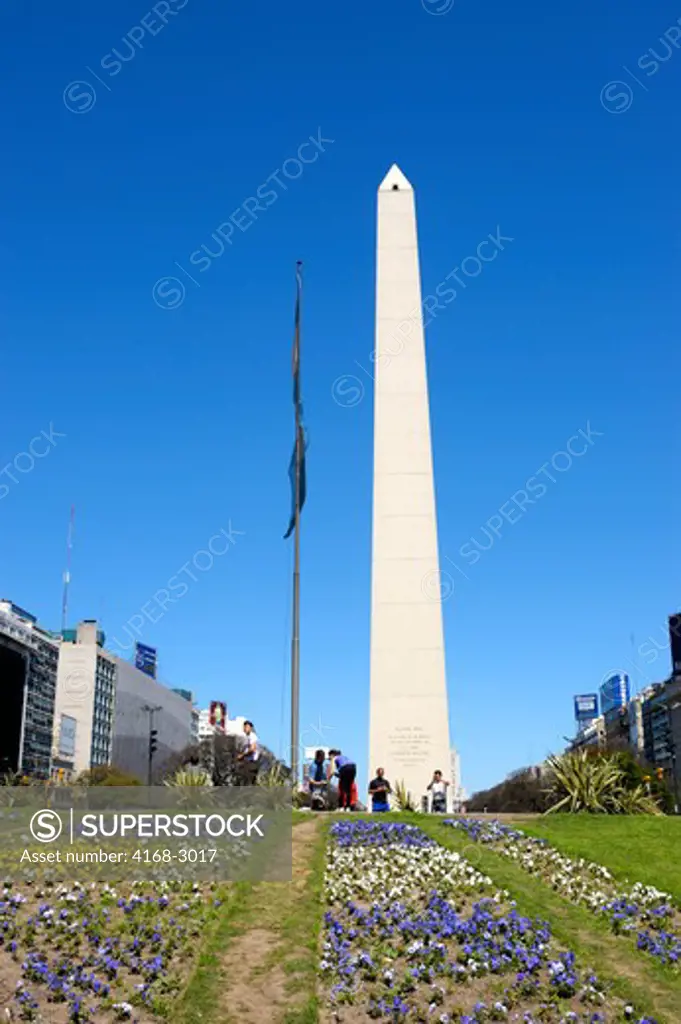 Argentina, Buenos Aires, Avenida 9 De Julio, Obelisk