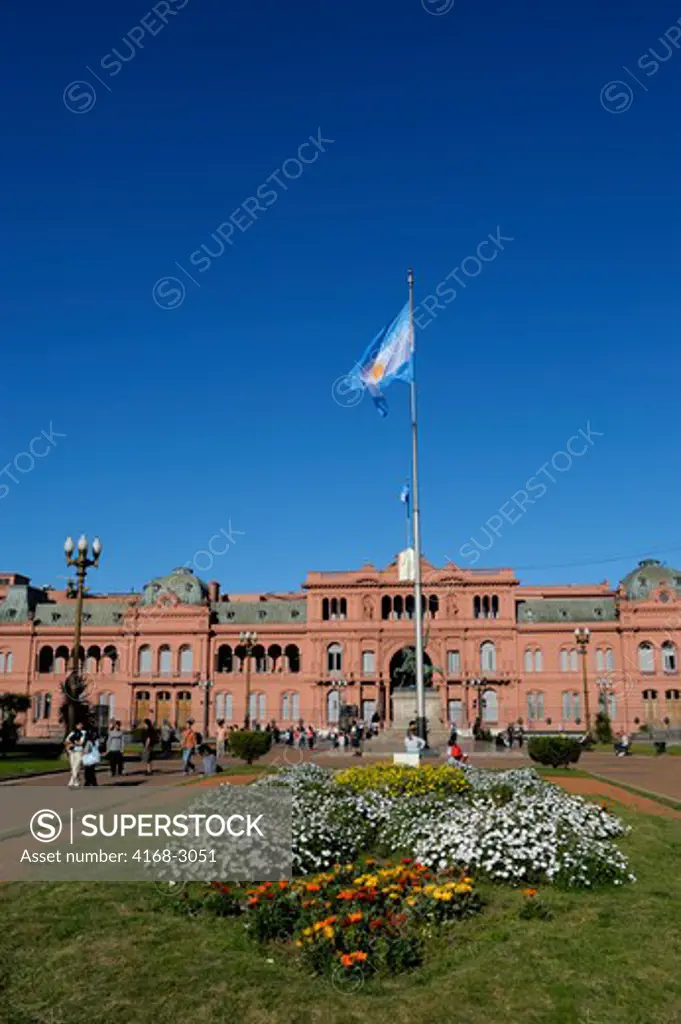 Argentina, Buenos Aires, Plaza De Mayo, Casa Rosada (The Pink House), Government Building