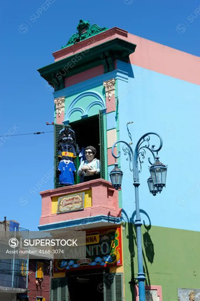 Argentina, Buenos Aires, La Boca,  Colorful Houses