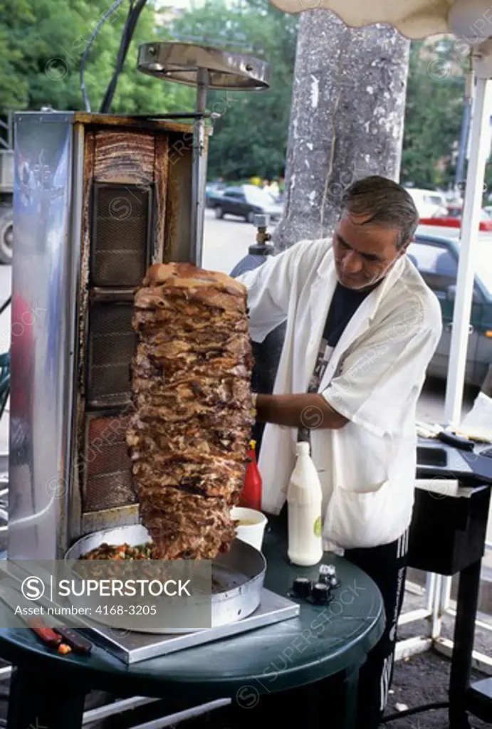 Russia, Moscow, Fast Food Restaurant, Doner Kebab