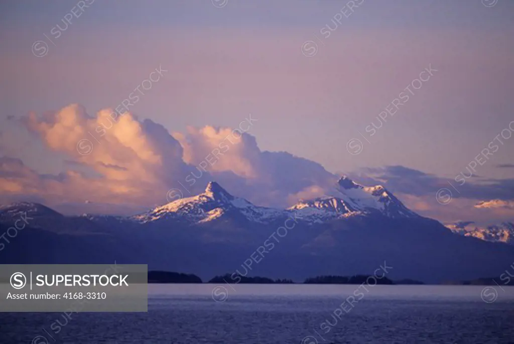 Usa, Alaska, Inside Passage, Frederick Sound, Near Admirality Island, Evening
