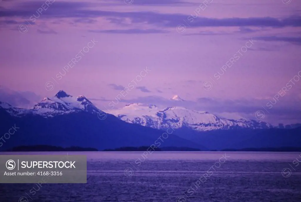 Usa, Alaska, Inside Passage, Frederick Sound,Near Admirality Island, Evening