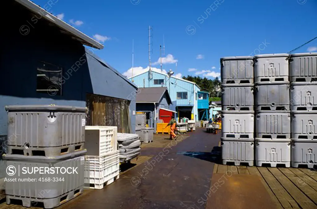 Usa, Alaska, Inside Passage, Baranof Island, Sitka, Fish Factory