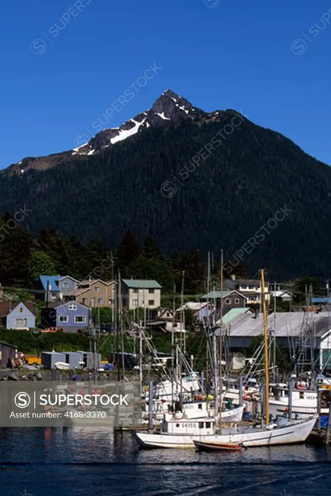 Usa, Alaska, Inside Passage, Sitka, Fishing Boats