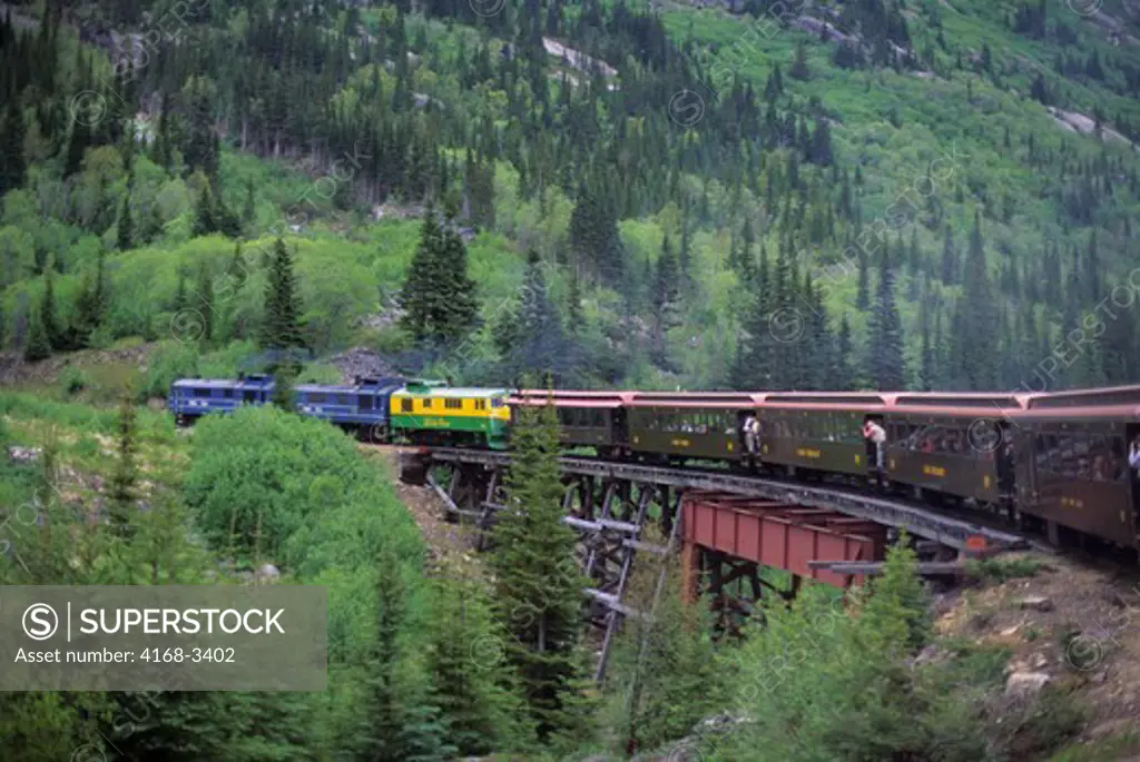 Usa, Alaska, Inside Passage, Skagway, White Pass-Yukon Route Railway