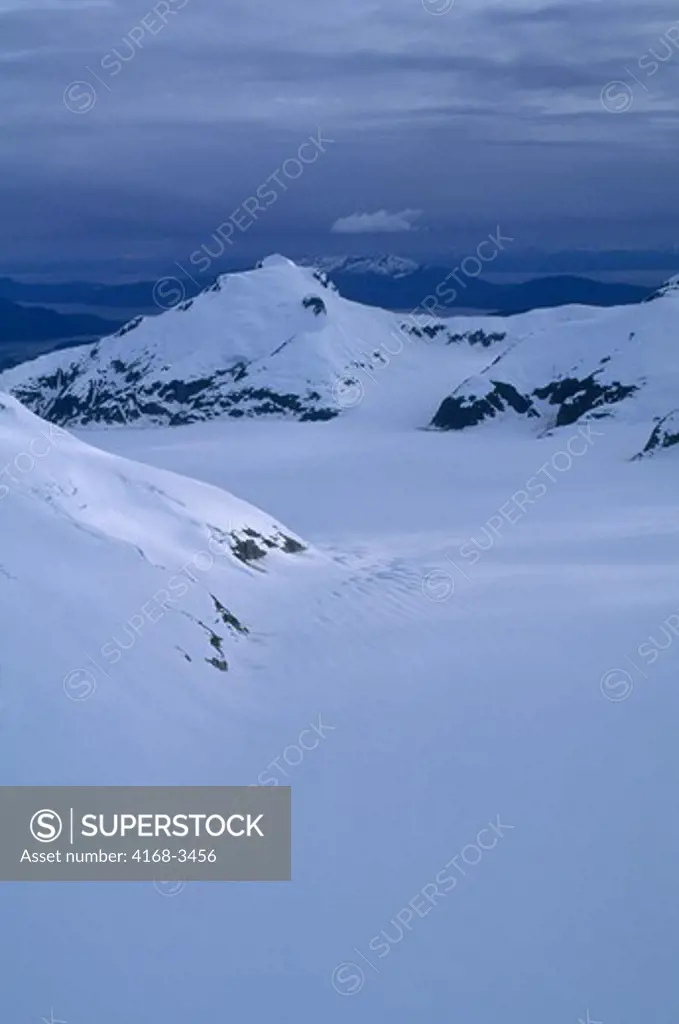 Usa, Alaska, Near Juneau, Aerial View Of Mendenhall Glacier