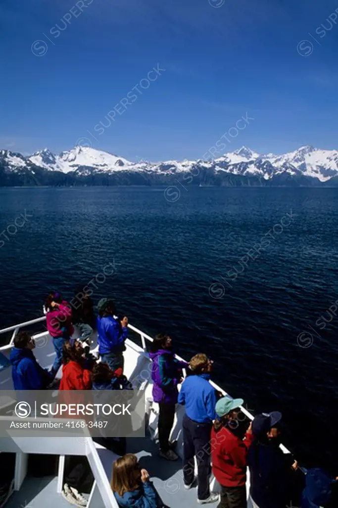 Usa, Alaska, Near Seward, Kenai Fjords National Park, Tour Boat
