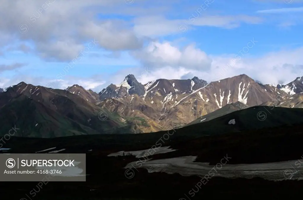 Usa, Alaska, Denali National Park, View From Polychrome Pass