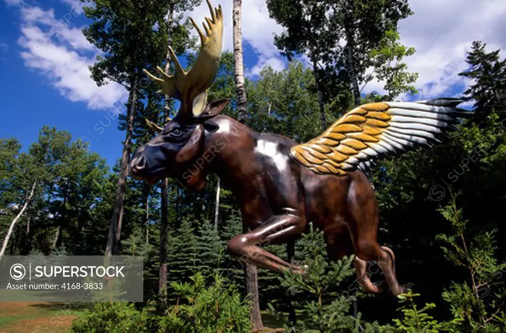 Usa, Maine, Near Greenville, 'The Flying Moose'