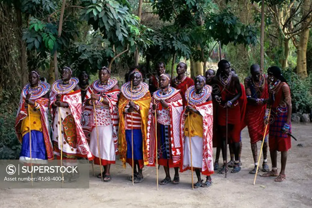 Kenya, Amboseli, Masai Dancers