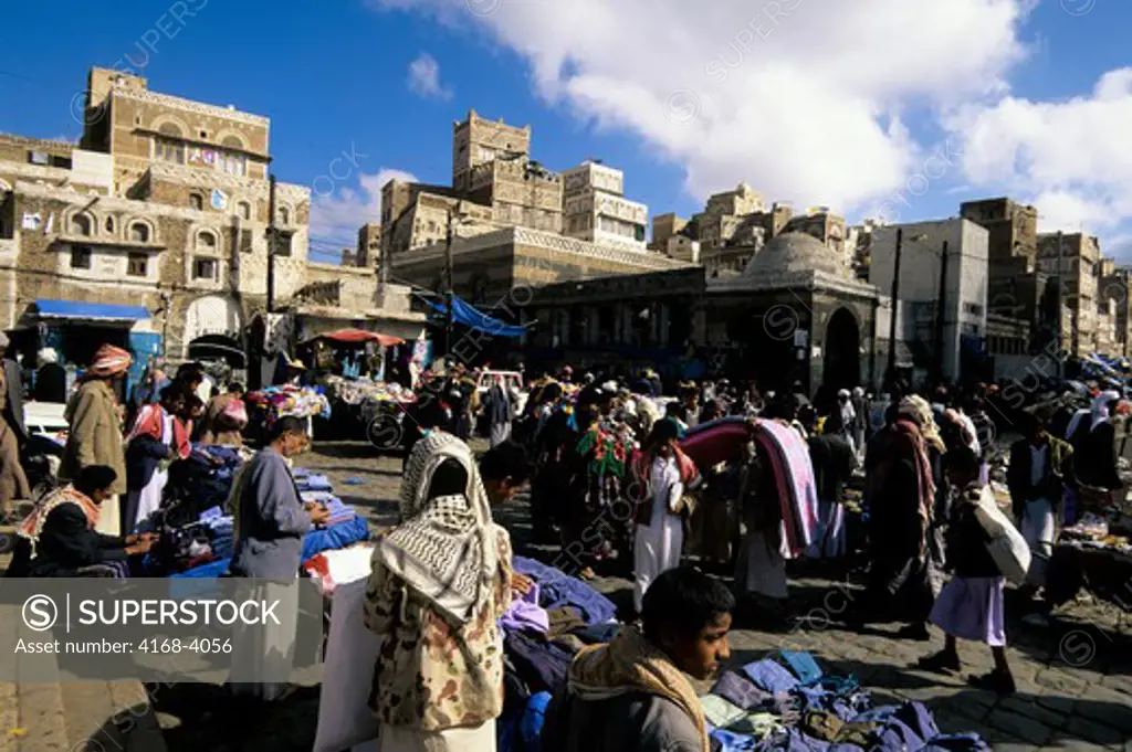 Yemen, Sana'A, Old Town, Marketplace