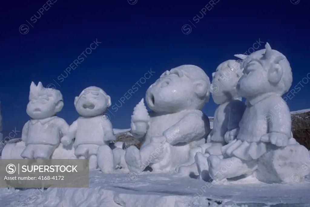 Japan, Hokkaido Island, Abashiri, Ice Sculptures
