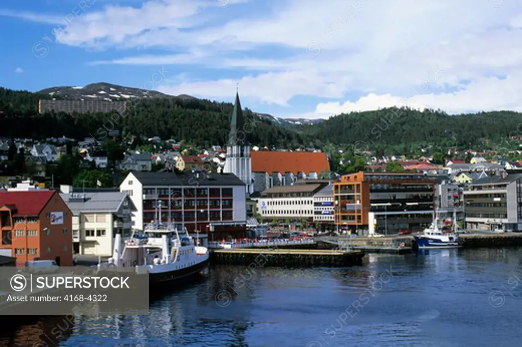 Norway, Molde, View Of Town