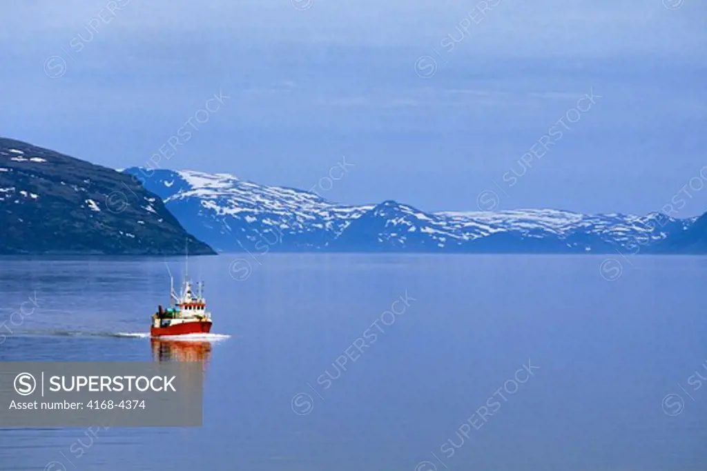 Norway, Near Tromso, Fishing Boat