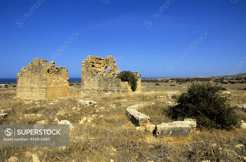 libya, near benghazi, ptolemais (tolmeita), west gate