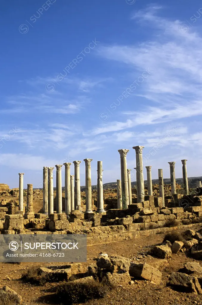 libya, near benghazi, soussa, apollonia, eastern church, corinthian capitals