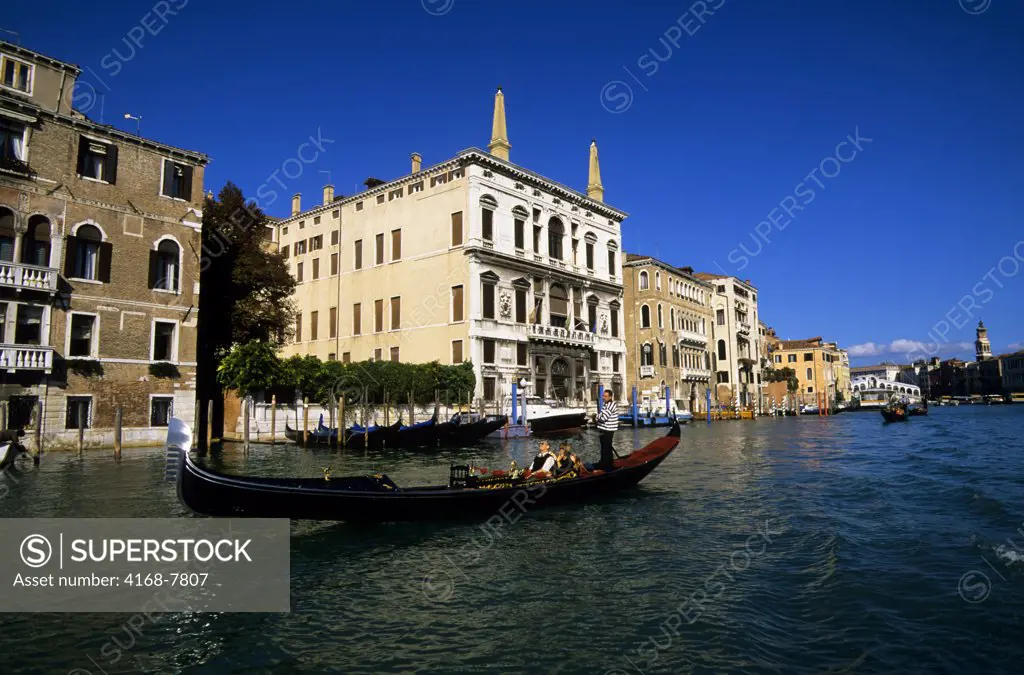 Italy, Venice, Gondola on Grand Canal
