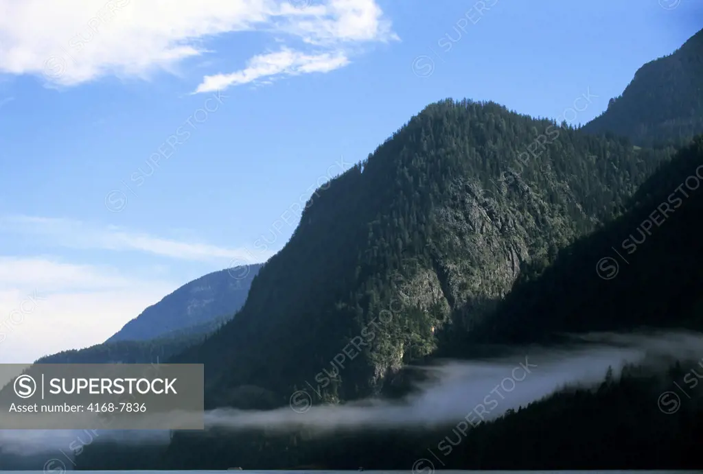 Germany, Bavaria, Berchtesgaden, Konigssee, Scenics foggy landscape