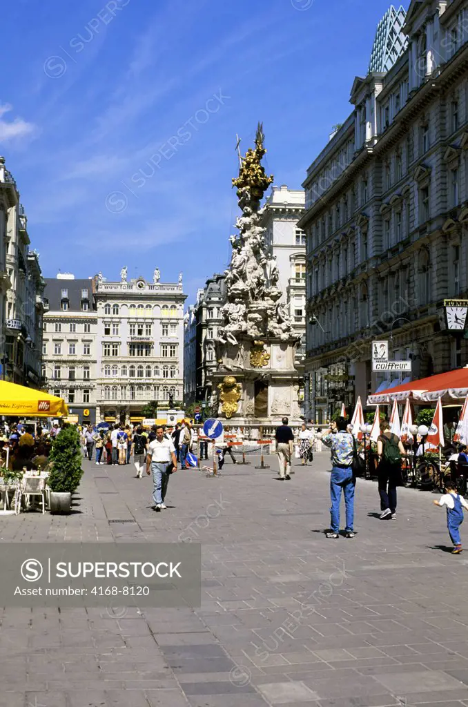 Austria, Vienna, People on Graben street