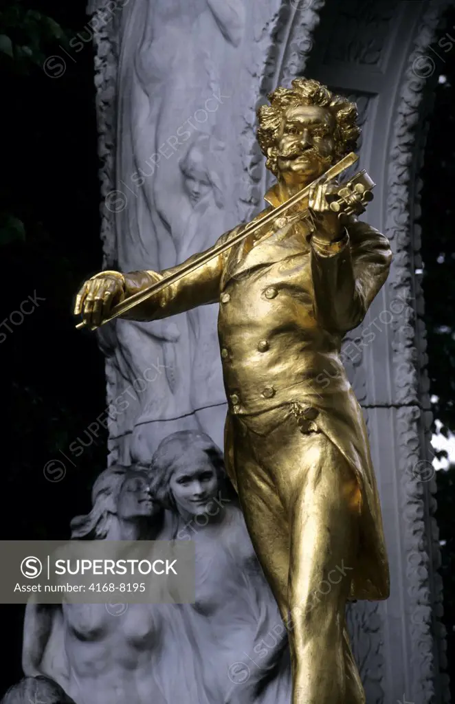 Austria, Vienna, Johann Strauss Monument at Stadtpark
