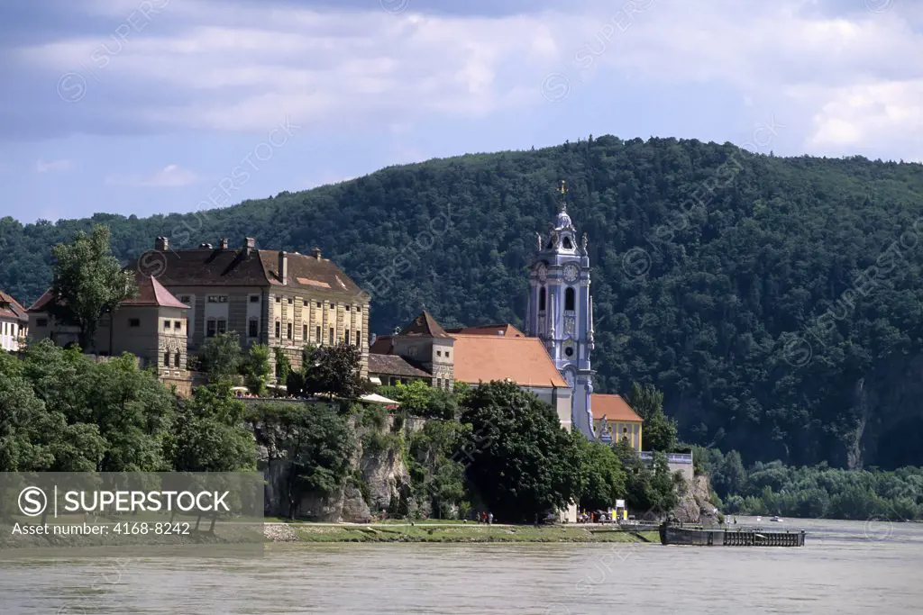 Austria, Wachau Valley, Village Durnstein on Danube River