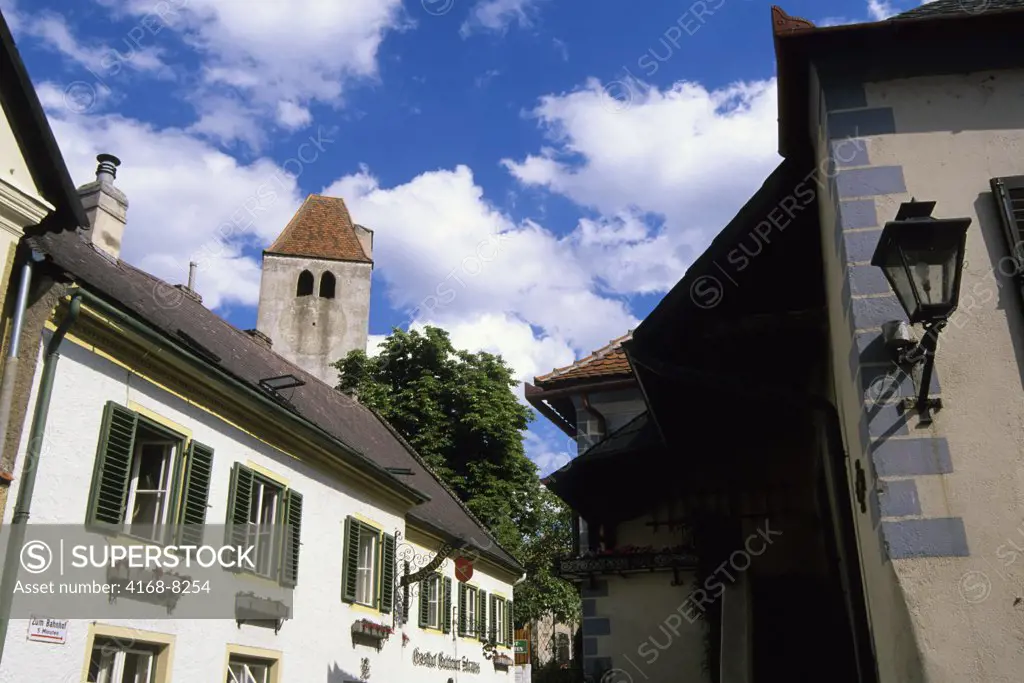 Austria, Wachau Valley, Durnstein, Old houses