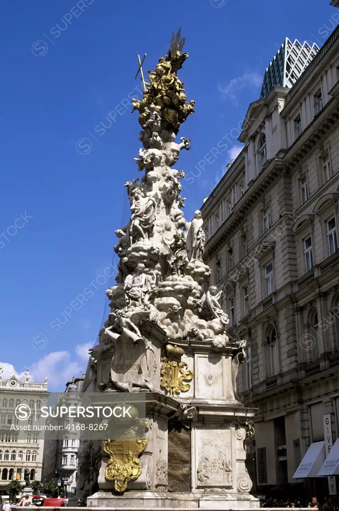 Austria, Vienna, Pestsaule (Plague Column) on Graben street