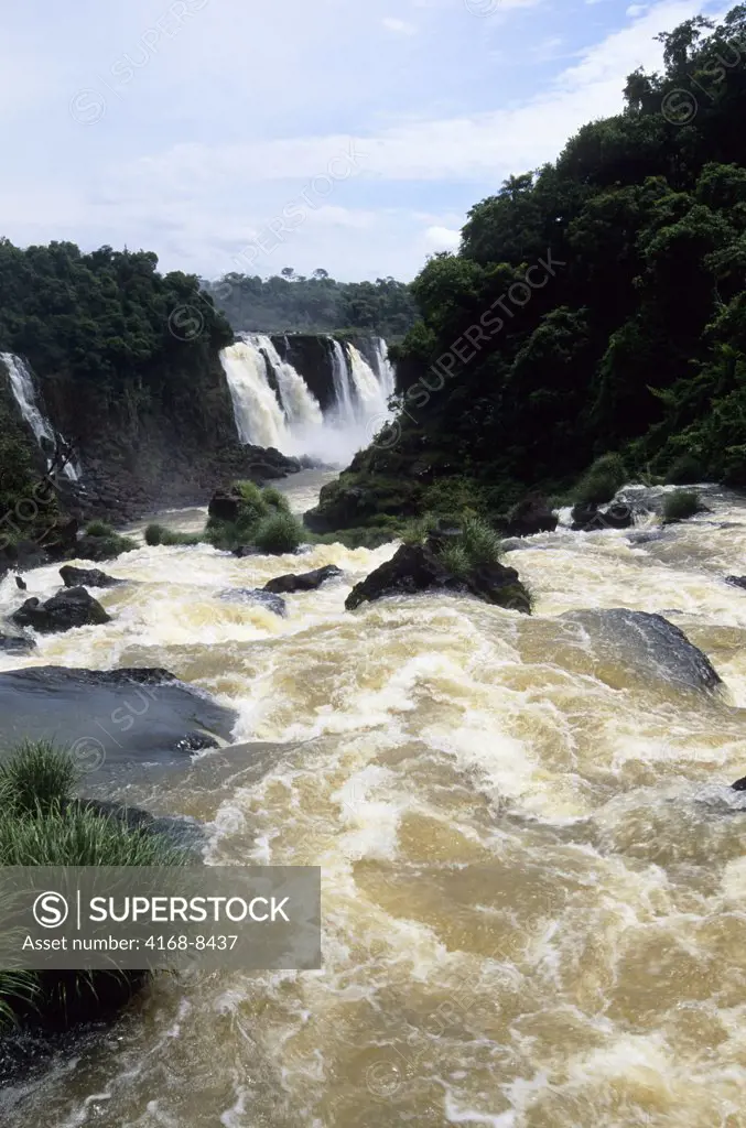 Brazil, Iguassu River and Iguassu Falls