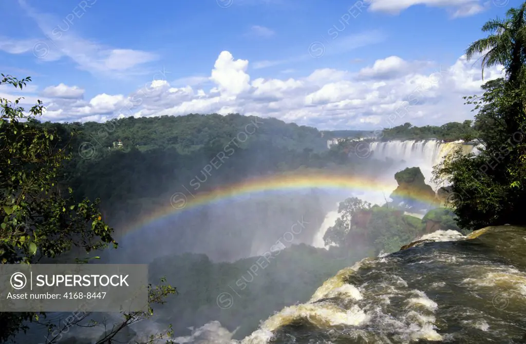Argentina, Rainbow above Iguassu Falls