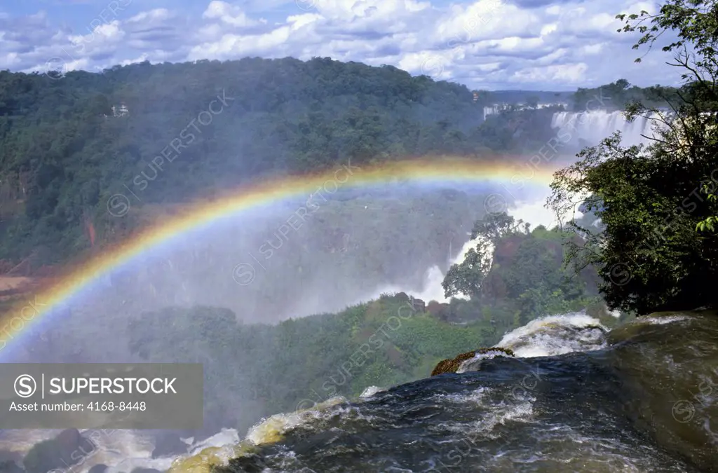 Argentina, Rainbow above Iguassu Falls