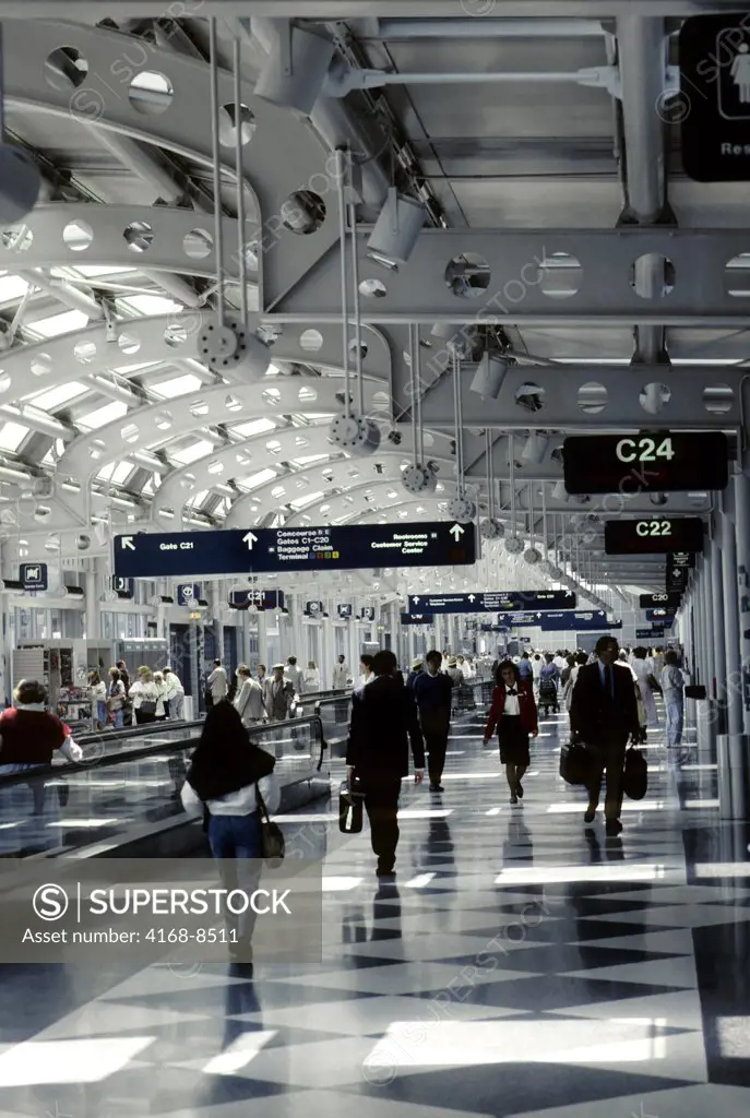 USA, Illinois, Chicago, O'Hare International Airport, Interior