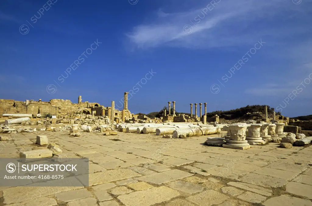 Libya, Near Tripoli, Leptis Magna, Forum of Augustus Area
