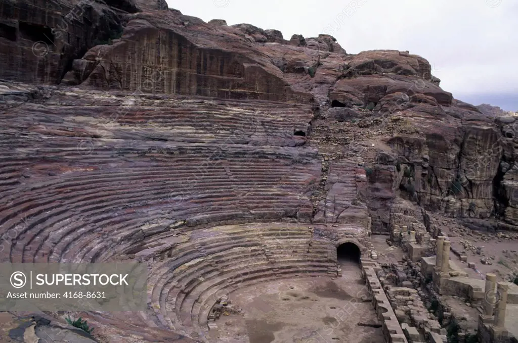Jordan, Petra, Roman Theatre Carved out of Rock