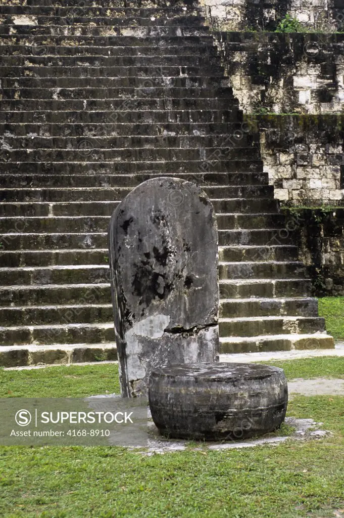 Guatemala, Tikal, Mayan Pyramid At Q-Complex, Built By Ruler Chitam, 771 AD